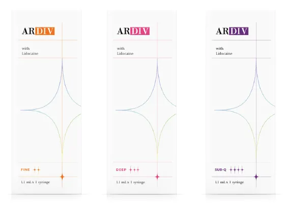 ARDIV Cross-linked Hyaluronic Acid filler 24mg/ml - 1.1ml South Korea